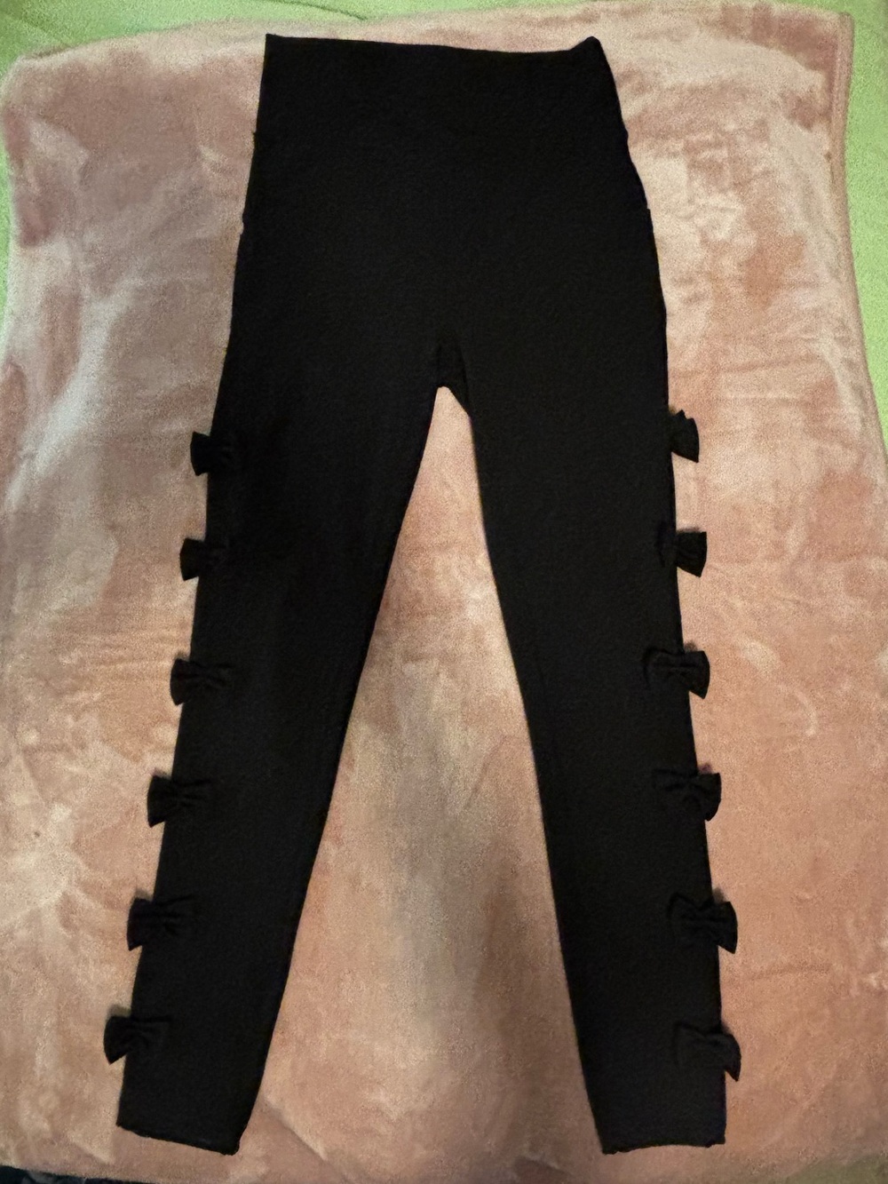 Bowi Pop Fit black bow leggings with pocket